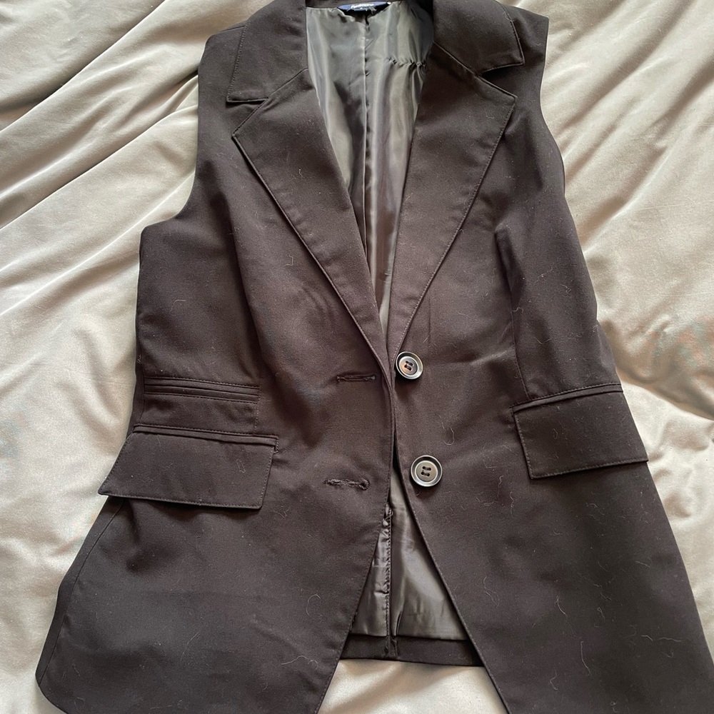 Reitmans Black Tailored Vest for Layering